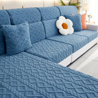 Cozy Weave Milk-Velvet Stretch Sofa Cover – Full Wrap, Anti-Slip Protection