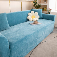 VelourNest Chenille Full-Cover Stretch Sofa Slipcover