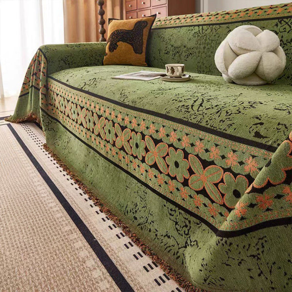 Vintage Blossom Chenille Sofa Cover
