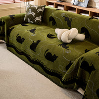 Whisker Wonderland Chenille Sofa Cover