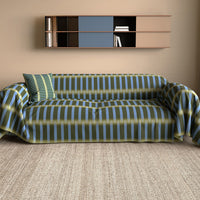 Retro Ribs Linen-Look Scratch-Resistant Sofa/Couch Cover