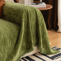 Elegant Ripple Chenille Scratch-Resistant Sofa/Couch Cover