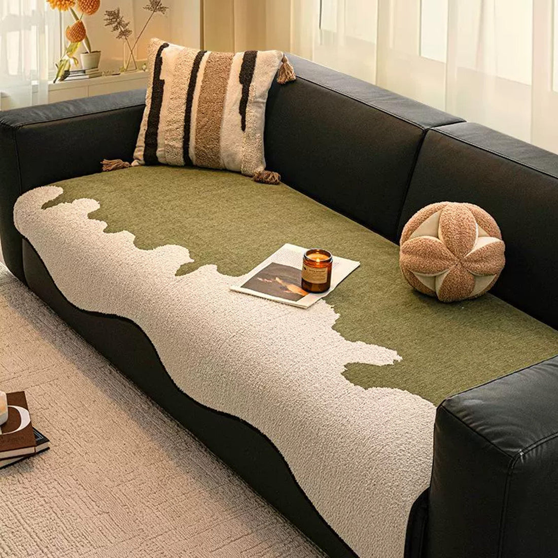 Creative Patchwork Chenille Nonslip Sofa/Couch Cover