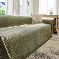 Ribbed Velvet Chenille Sofa Cover