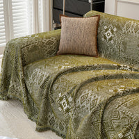 Gemometric Tribal Soft Pastel Pet-Friendly Multi-Purpose Minimalist Vintage Sofa Cover