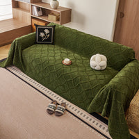 Luxe Diamond Textured Chenille Sofa Cover
