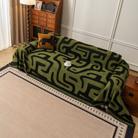 Modern Maze Chenille Sofa Cover