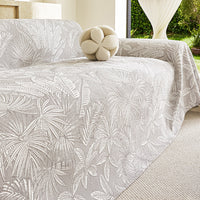 Botanical Leaf Reversible Triple Gauze Sofa Cover