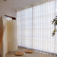 Urban Grid Embroidered Sheer Curtain