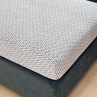 Elegant Chevron Jacquard All-Season Stretch Sofa Cover – Full Wrap, Anti-Slip & Anti-Scratch Protection