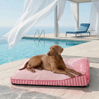 Extra Large Cooling Orthopedic Dog Bed with Raised Headrest