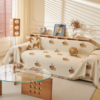 Playful Pup Chenille Washable Sofa/Couch Cover