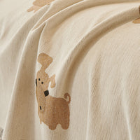 Playful Pup Chenille Washable Sofa/Couch Cover