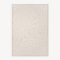 Easy Clean Rug Tranquil Wave Spillproof Pet-Friendly Minimalist Living Room Area Rug