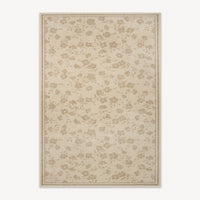 Easy Clean Rug Vintage Floral Pattern Spillproof Pet-Friendly Bedroom Area Rug