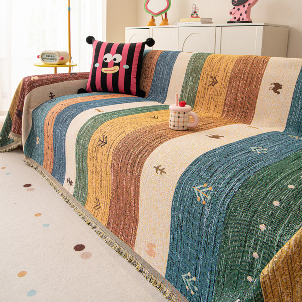 Dopamine Vintage Stripe Sofa Cover