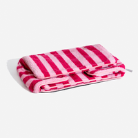 Striped Faux Lambswool Dog & Cat Sofa Bed with Double-Layer Comfort