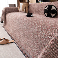 Blended Texture Chenille Sofa Cover Throw