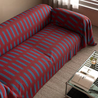Retro Ribs Linen-Look Scratch-Resistant Sofa/Couch Cover