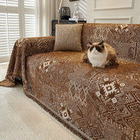 Gemometric Tribal Soft Pastel Pet-Friendly Multi-Purpose Minimalist Vintage Sofa Cover