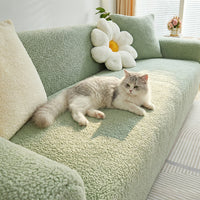 CloudNest Plush Full-Cover Sofa Slipcover