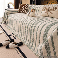 Softline Woven Striped Chenille Sofa Cover