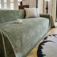 Velour Mist Chenille Sofa Cover