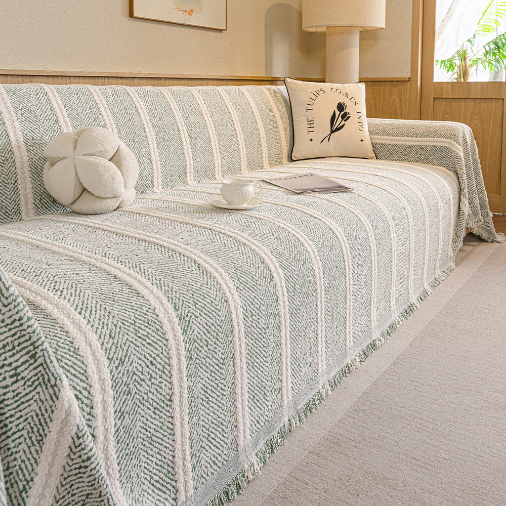 Creamline Herringbone Chenille Sofa Cover