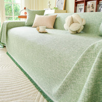 Natural Textured Chenille All Season Sofa Cover