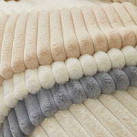 Luxe Ribbed Plush Nonslip Sofa/Couch Cover