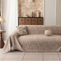 Vintage Leaf Chenille Scratch-Resistant Sofa/Couch Cover