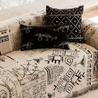 Artisan Glyph Chenille Scratch-Resistant Sofa/Couch Cover