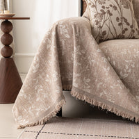Vintage Leaf Chenille Scratch-Resistant Sofa/Couch Cover