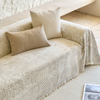 Textured Mosaic Chenille Scratch-Resistant Sofa/Couch Cover