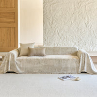 Textured Mosaic Chenille Scratch-Resistant Sofa/Couch Cover