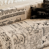 Artisan Glyph Chenille Scratch-Resistant Sofa/Couch Cover
