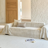 Textured Mosaic Chenille Scratch-Resistant Sofa/Couch Cover