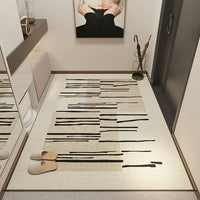 Easy Clean Rug Brushstroke Gradient Easy-Clean Non-Slip Polyester Doormat