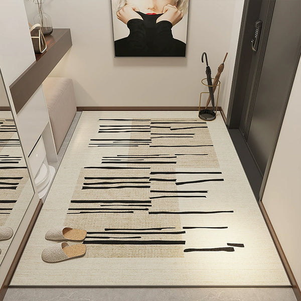 Easy Clean Rug Brushstroke Gradient Easy-Clean Non-Slip Polyester Doormat