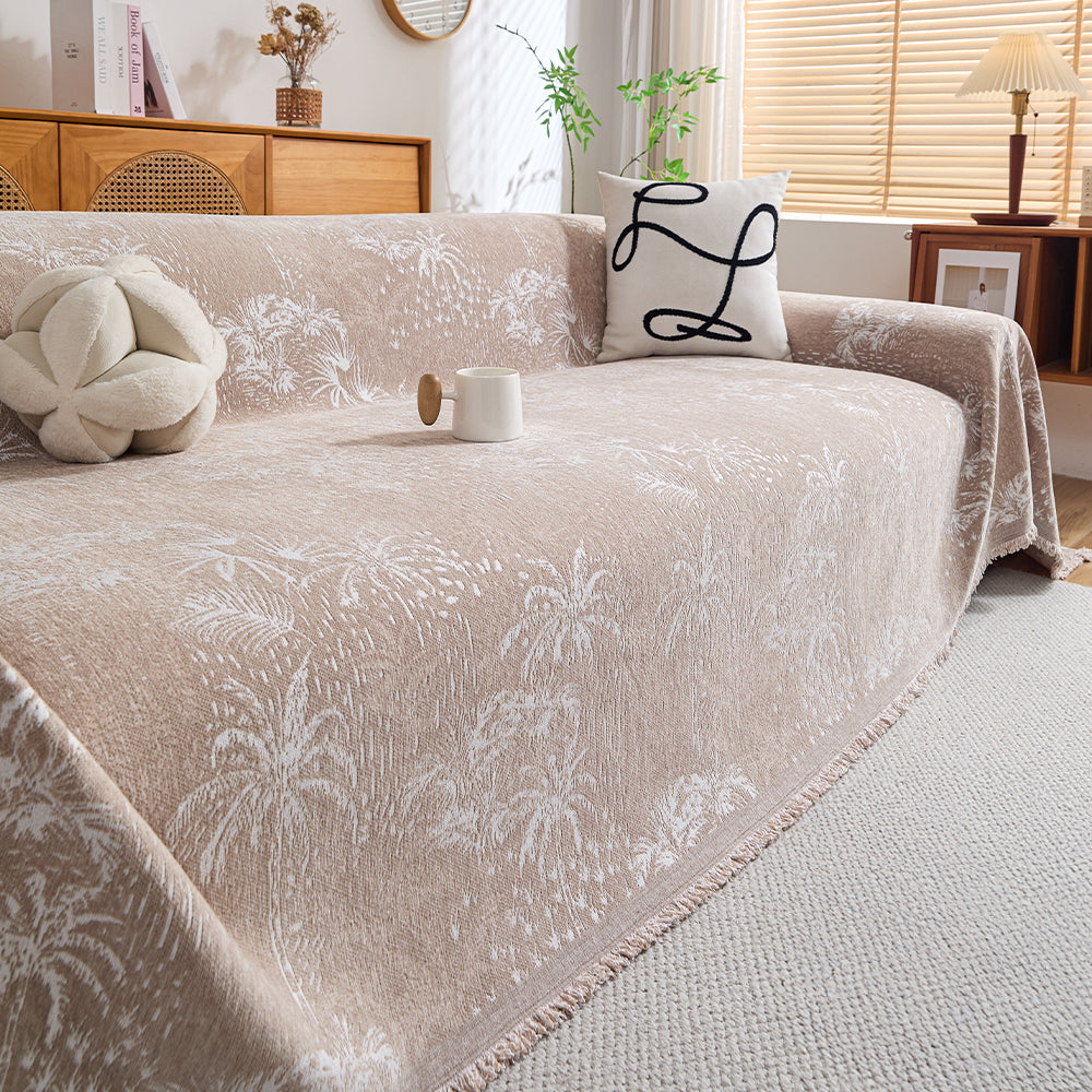 Palm Breeze Chenille Scratch-Resistant Sofa/Couch Cover
