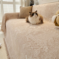 Gemometric Tribal Soft Pastel Pet-Friendly Multi-Purpose Minimalist Vintage Sofa Cover