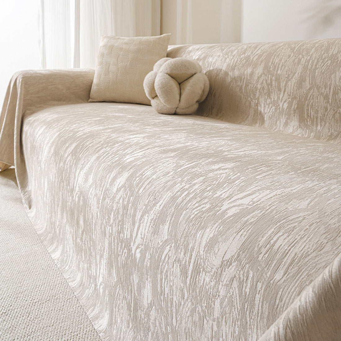 Velvet Wave Scratch-Resistant Sofa/Couch Cover