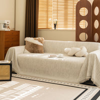 Minimalist Premium Neutral Soft Pet-Friendly Durable Sofa Cover – High Quality Woven Throw Couch Protection