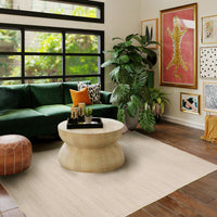 Easy Clean Washable Rug Natural Woven Stripes Durable Pet-Friendly Spillproof Removable Non-Slip Pad Living Room Area Rug