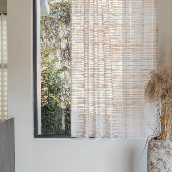 Whisper Grid Embroidered Sheer Curtain