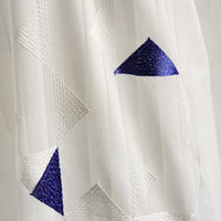 Geometric Breeze Embroidered Sheer Curtain