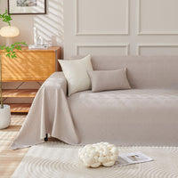 Artisan Cooling Woven Textured Cooling Modern Soft Pet-Friendly Durable Sofa Cover – Minimalist Hassle-Free Throw Couch Protection Multi-Use