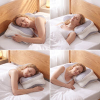 CloudWing Dual-Height Ergonomic Memory Foam Pillow
