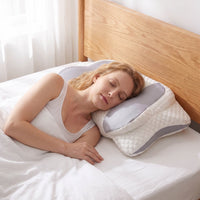 CloudWing Dual-Height Ergonomic Memory Foam Pillow