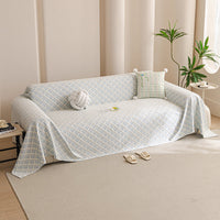 Cream Lattice Cooling Sofa Cover